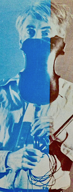 Click For Enlargement: Jon Rose with interactive bow 1990